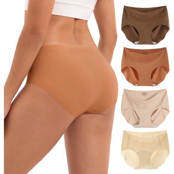 Other - Women's Seamless Hipster Underwear 4-Pack Soft No Show Invisible Stretch